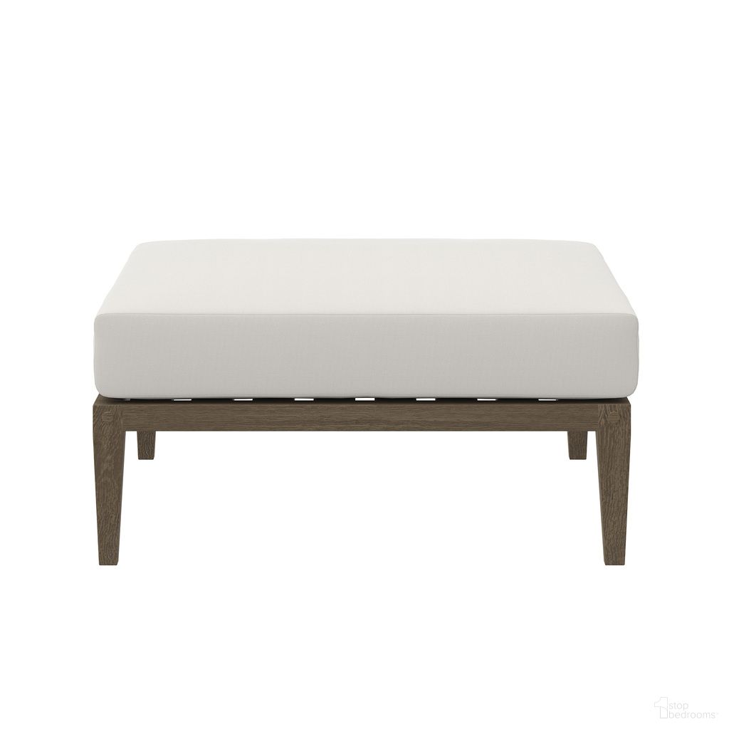 The appearance of Northlake Outdoor Patio Teak Ottoman In White and Weathered Gray designed by Modway in the modern / contemporary interior design. This white/weathered gray piece of furniture was selected by 1StopBedrooms from Northlake Collection to add a touch of cosiness and style into your home. Sku: EEI-7255-WGR-WHI. Material: Teak.