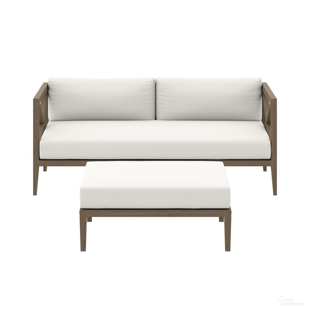 The appearance of Northlake Outdoor Patio Teak Wood Loveseat and Ottoman Set In Weathered Gray designed by Modway in the modern / contemporary interior design. This weathered gray piece of furniture was selected by 1StopBedrooms from Northlake Collection to add a touch of cosiness and style into your home. Sku: EEI-7254-WGR-WHI;EEI-7255-WGR-WHI. Material: Teak Wood.