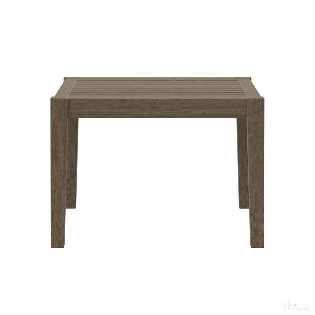 The appearance of Northlake Square Outdoor Patio Teak Side Table In Weathered Gray designed by Modway in the modern / contemporary interior design. This weathered gray piece of furniture was selected by 1StopBedrooms from Northlake Collection to add a touch of cosiness and style into your home. Sku: EEI-7258-WGR. Material: Teak.