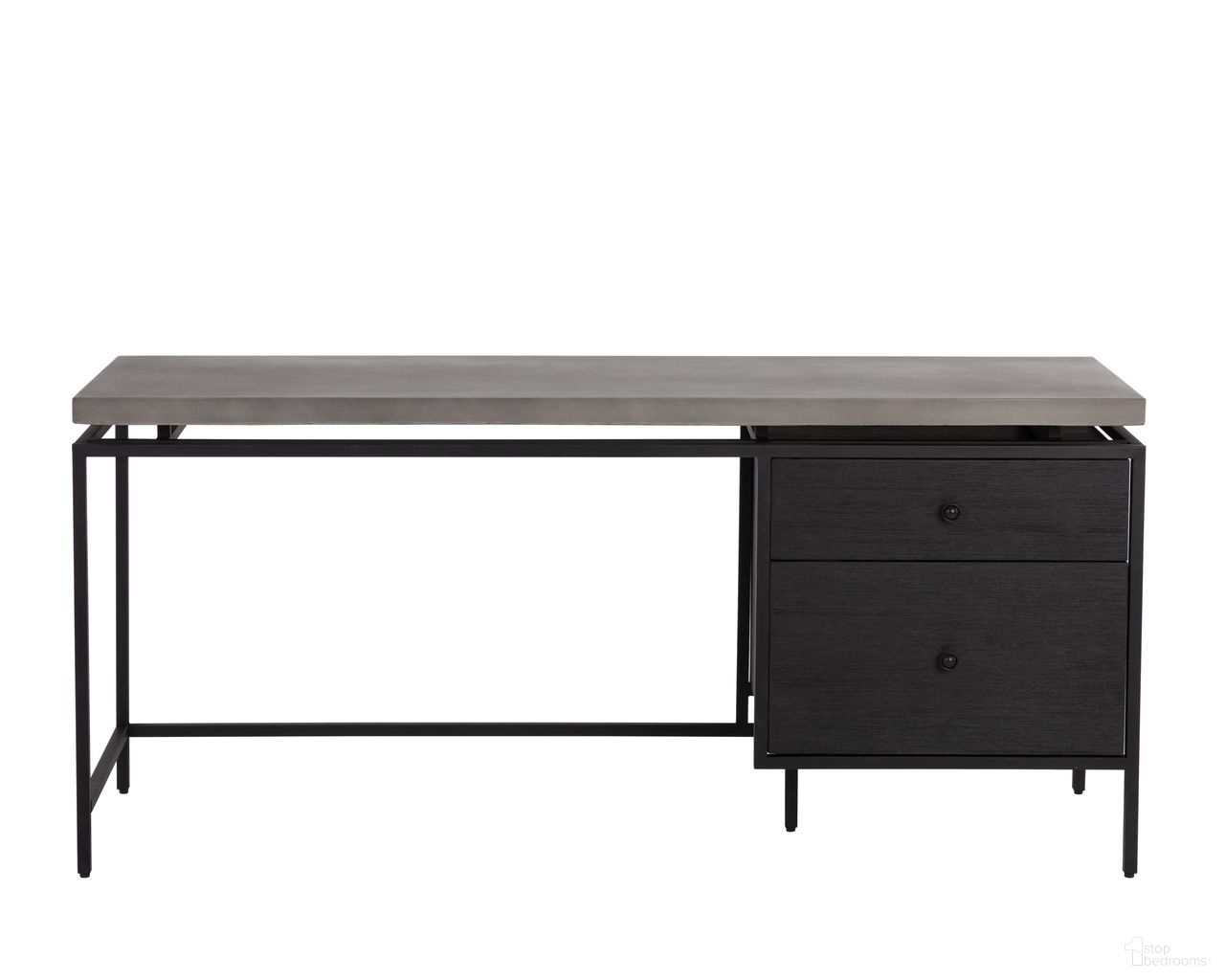 Norwood Desk In Grey and Black