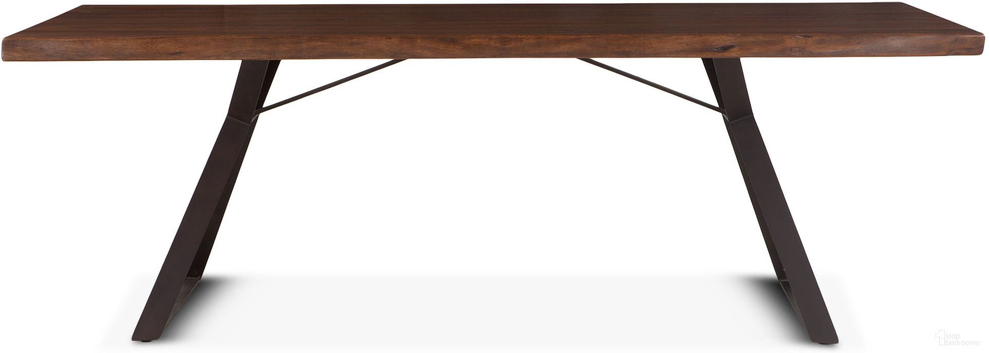 The appearance of Nottingham 80 Inch Dining Table In Walnut designed by Home Trends and Design in the transitional interior design. This walnut piece of furniture  was selected by 1StopBedrooms from Nottingham Collection to add a touch of cosiness and style into your home. Sku: ZWNTHM8038. Table Base Style: Double Pedestal. Table Top Shape: Rectangular. Size: 40" x 80". Material: Acacia Wood.