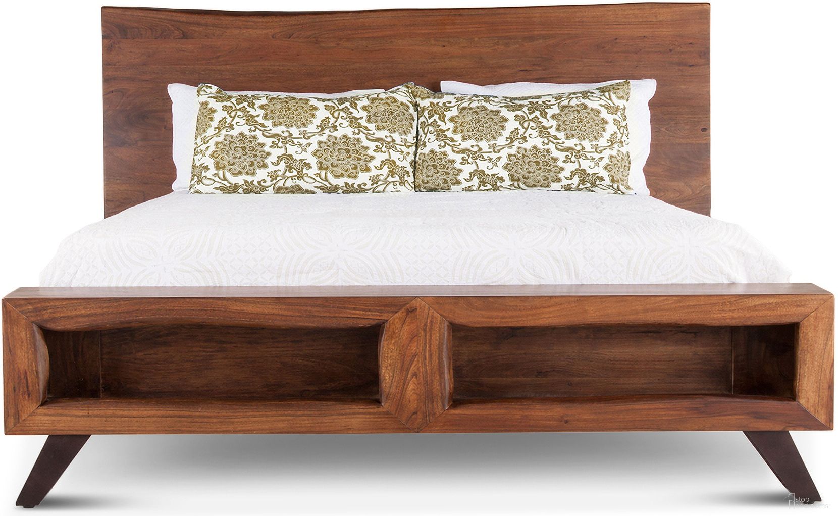 The appearance of Nottingham Queen Bed In Walnut designed by Home Trends and Design in the transitional interior design. This walnut piece of furniture was selected by 1StopBedrooms from Nottingham Collection to add a touch of cosiness and style into your home. Sku: ZWNTHM25. Bed Type: Panel Bed. Bed Size: Queen. Material: Acacia Wood.