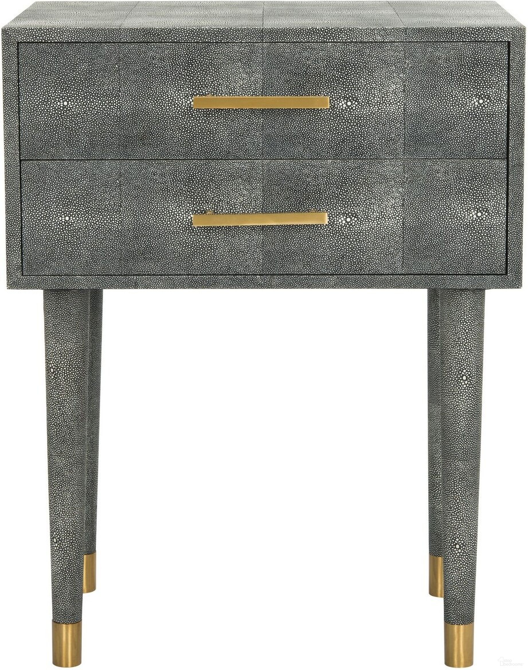 The appearance of Nour End Table In Black designed by Safavieh Couture in the modern / contemporary interior design. This black piece of furniture  was selected by 1StopBedrooms from Nour Collection to add a touch of cosiness and style into your home. Sku: SFV1520B. Material: Resin.