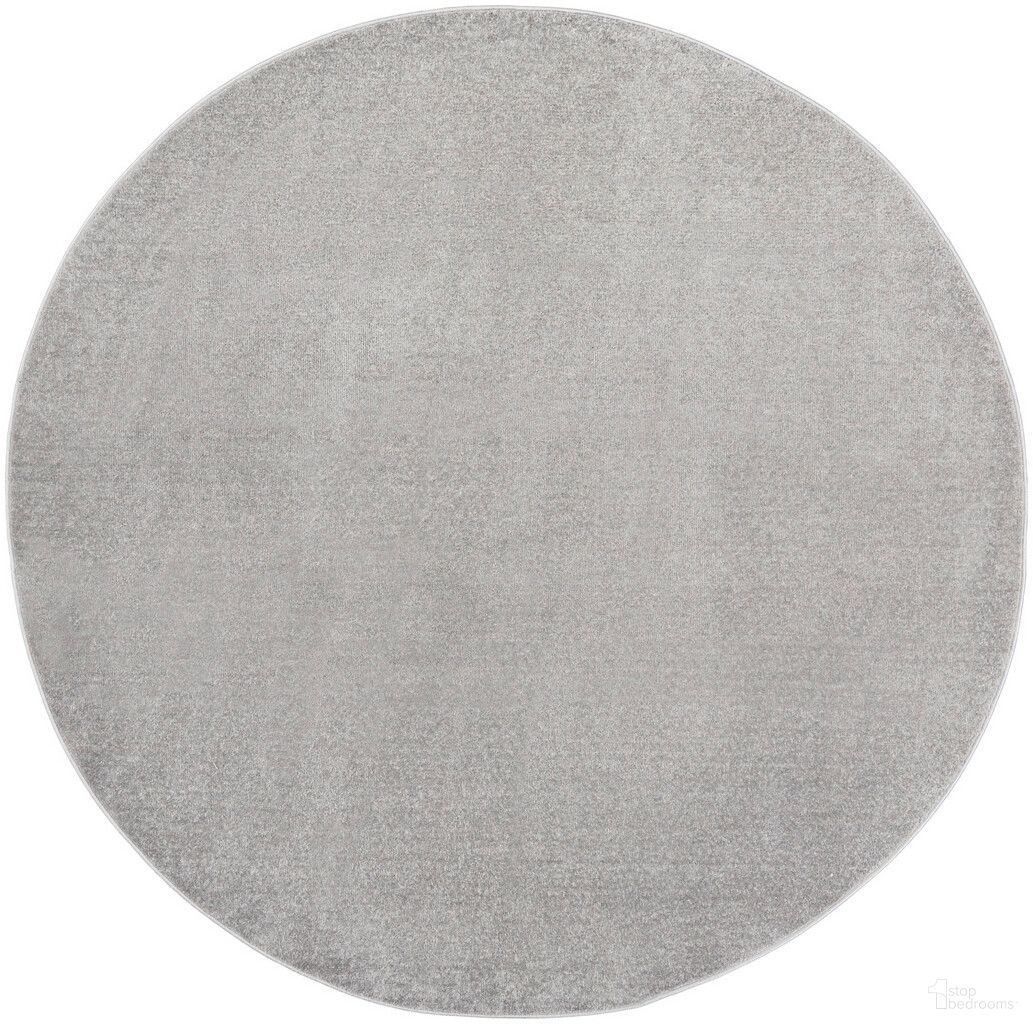 The appearance of Nourison Essentials 10' x 10' Round Outdoor Rug In Silver Grey designed by Nourison in the transitional interior design. This silver grey piece of furniture  was selected by 1StopBedrooms from Essentials Collection to add a touch of cosiness and style into your home. Sku: 99446062369. Material: Polypropylene.