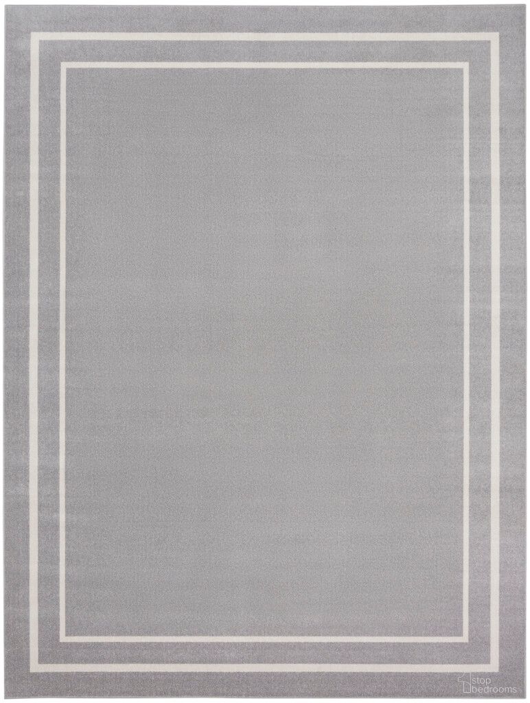 Nourison Essentials 10' x 14' Rug In Grey and Ivory