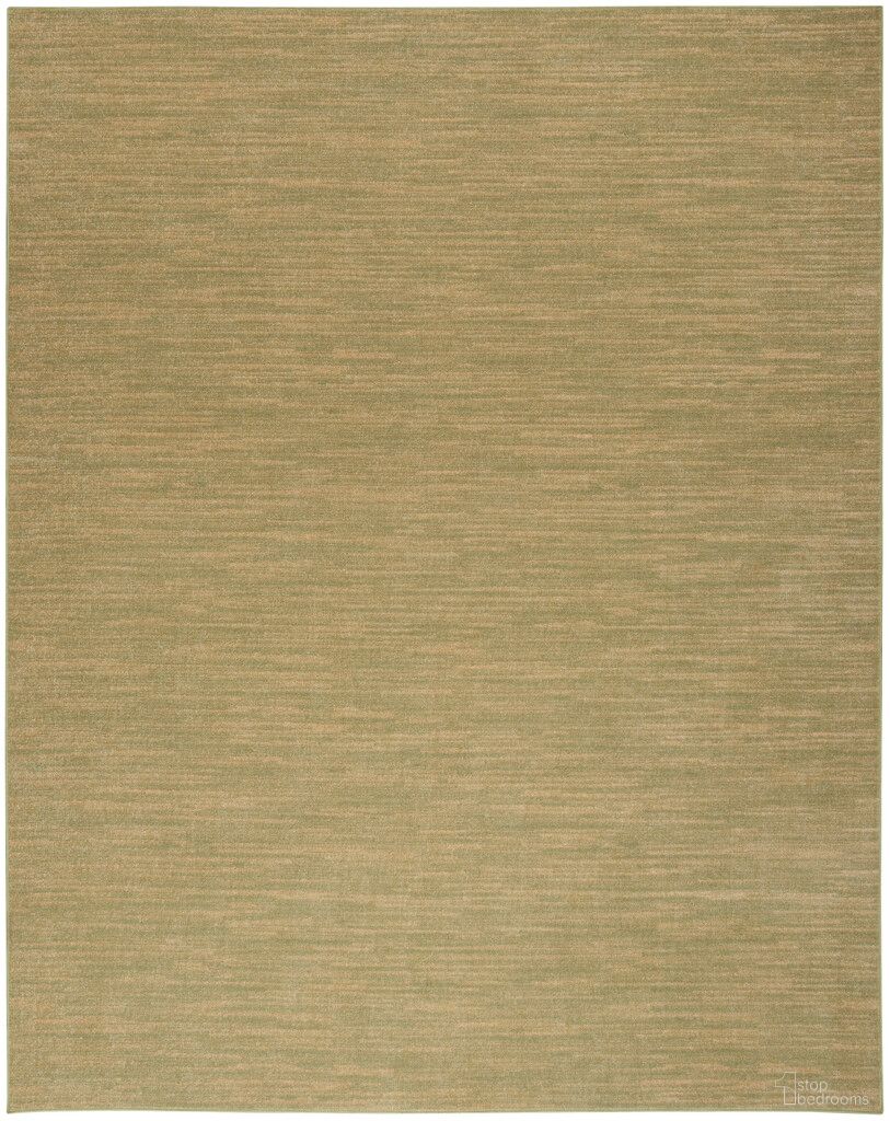The appearance of Nourison Essentials 12' x 15' Outdoor Rug In Gold and Green designed by Nourison in the transitional interior design. This gold and green piece of furniture was selected by 1StopBedrooms from Essentials Collection to add a touch of cosiness and style into your home. Sku: 99446917447. Material: Polypropylene.