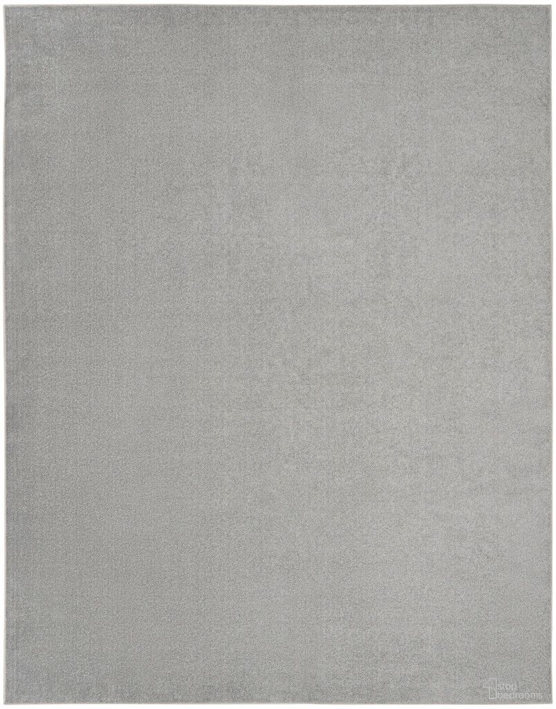 The appearance of Nourison Essentials 12' x 15' Outdoor Rug In Silver Grey designed by Nourison in the transitional interior design. This silver grey piece of furniture  was selected by 1StopBedrooms from Essentials Collection to add a touch of cosiness and style into your home. Sku: 99446062345. Material: Polypropylene.
