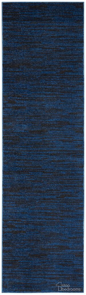 Nourison Essentials 2' x 6' Outdoor Rug In Midnight Blue