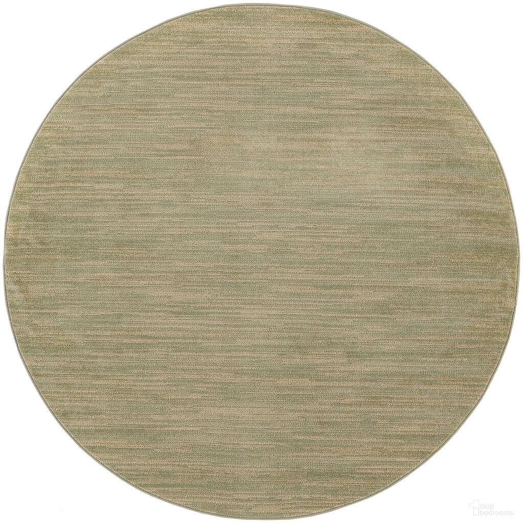 The appearance of Nourison Essentials 4' x 4' Round Outdoor Rug In Gold and Green designed by Nourison in the transitional interior design. This gold and green piece of furniture was selected by 1StopBedrooms from Essentials Collection to add a touch of cosiness and style into your home. Sku: 99446917133. Material: Polypropylene.