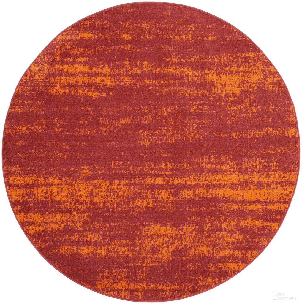 The appearance of Nourison Essentials 4' x 4' Round Rug In Red designed by Nourison in the modern / contemporary interior design. This red piece of furniture was selected by 1StopBedrooms from Essentials Collection to add a touch of cosiness and style into your home. Sku: 99446150950. Material: Polypropylene.