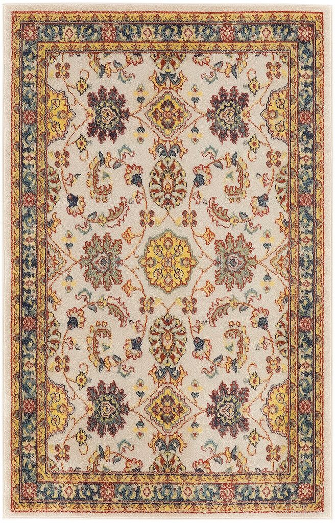 The appearance of Nourison Essentials 4' x 6' Vintage Rug In Ivory Gold designed by Nourison in the rustic / southwestern interior design. This ivory gold piece of furniture  was selected by 1StopBedrooms from Essentials Collection to add a touch of cosiness and style into your home. Sku: 99446941039. Material: Polypropylene.
