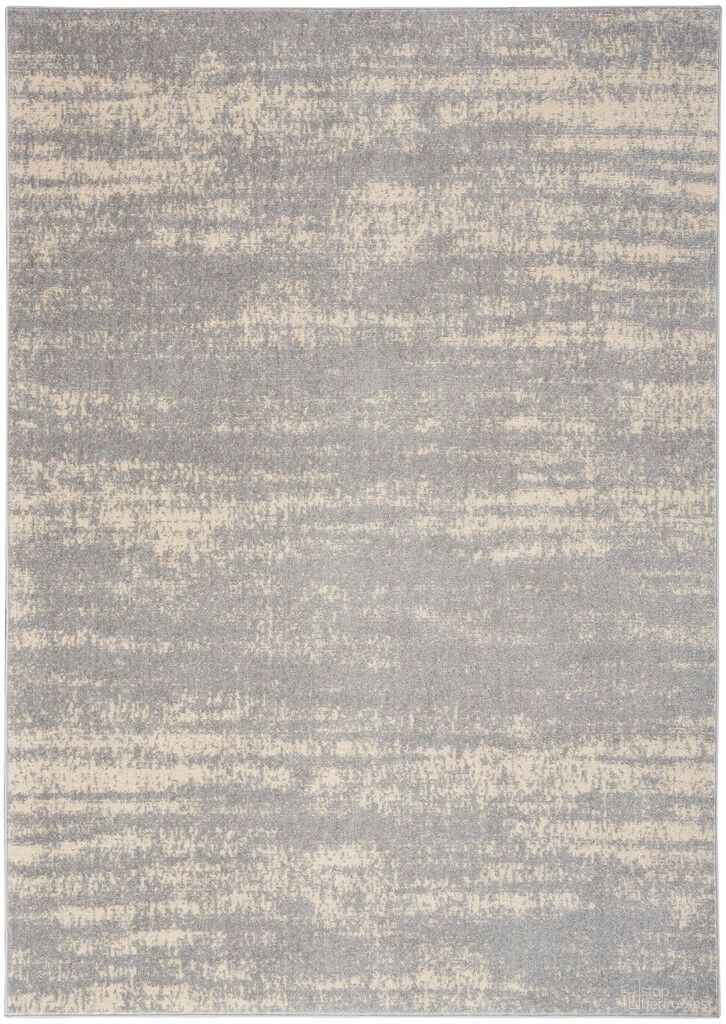Nourison Essentials 5' x 7' Rug In Grey and Beige