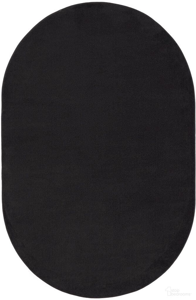 The appearance of Nourison Essentials 6' x 9' Oval Outdoor Rug In Black designed by Nourison in the transitional interior design. This black piece of furniture  was selected by 1StopBedrooms from Essentials Collection to add a touch of cosiness and style into your home. Sku: 99446062079. Material: Polypropylene.