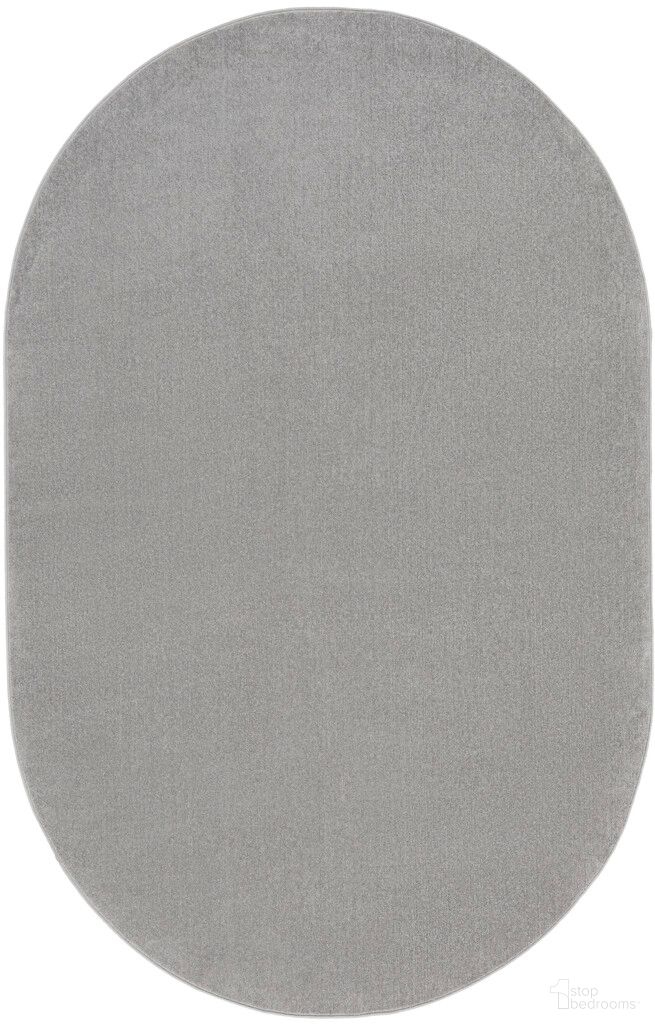 The appearance of Nourison Essentials 6' x 9' Oval Outdoor Rug In Silver Grey designed by Nourison in the transitional interior design. This silver grey piece of furniture  was selected by 1StopBedrooms from Essentials Collection to add a touch of cosiness and style into your home. Sku: 99446073013. Material: Polypropylene.