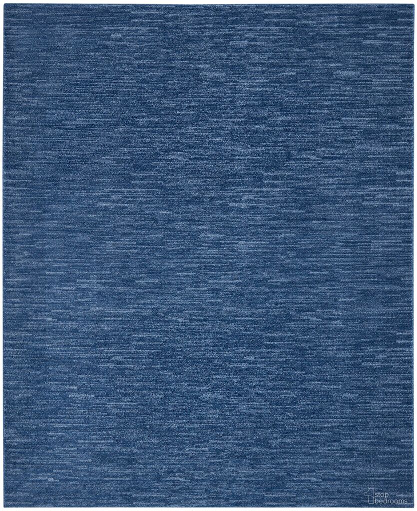 Nourison Essentials 7' x 10' Outdoor Rug In Navy Blue