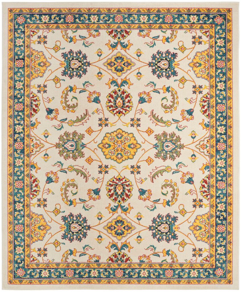 Nourison Essentials 8' x 10' Vintage Rug In Ivory Gold