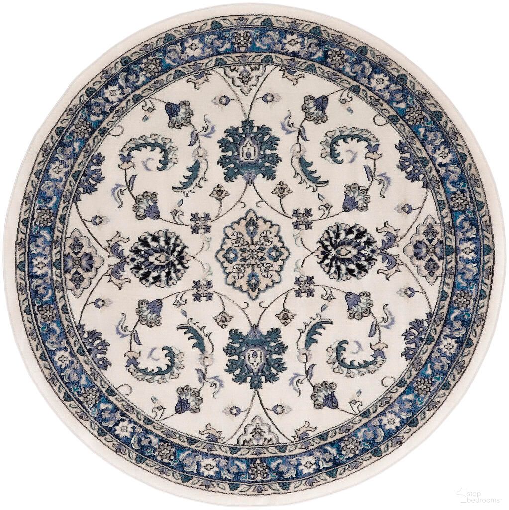 The appearance of Nourison Essentials 8' x 8' Round Rug In Ivory Blue designed by Nourison in the rustic / southwestern interior design. This ivory blue piece of furniture was selected by 1StopBedrooms from Essentials Collection to add a touch of cosiness and style into your home. Sku: 99446998514. Material: Polypropylene.