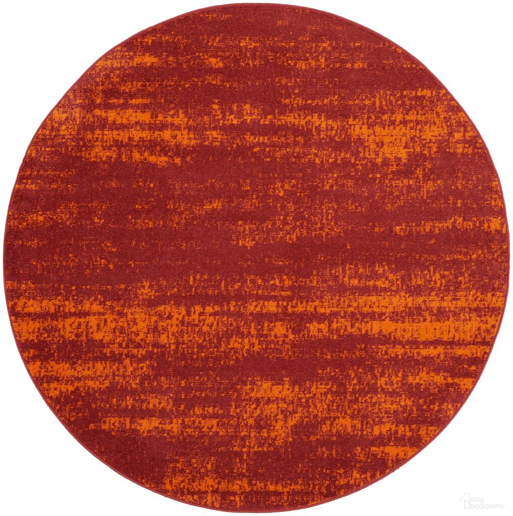 Nourison Essentials 8' x 8' Round Rug In Red