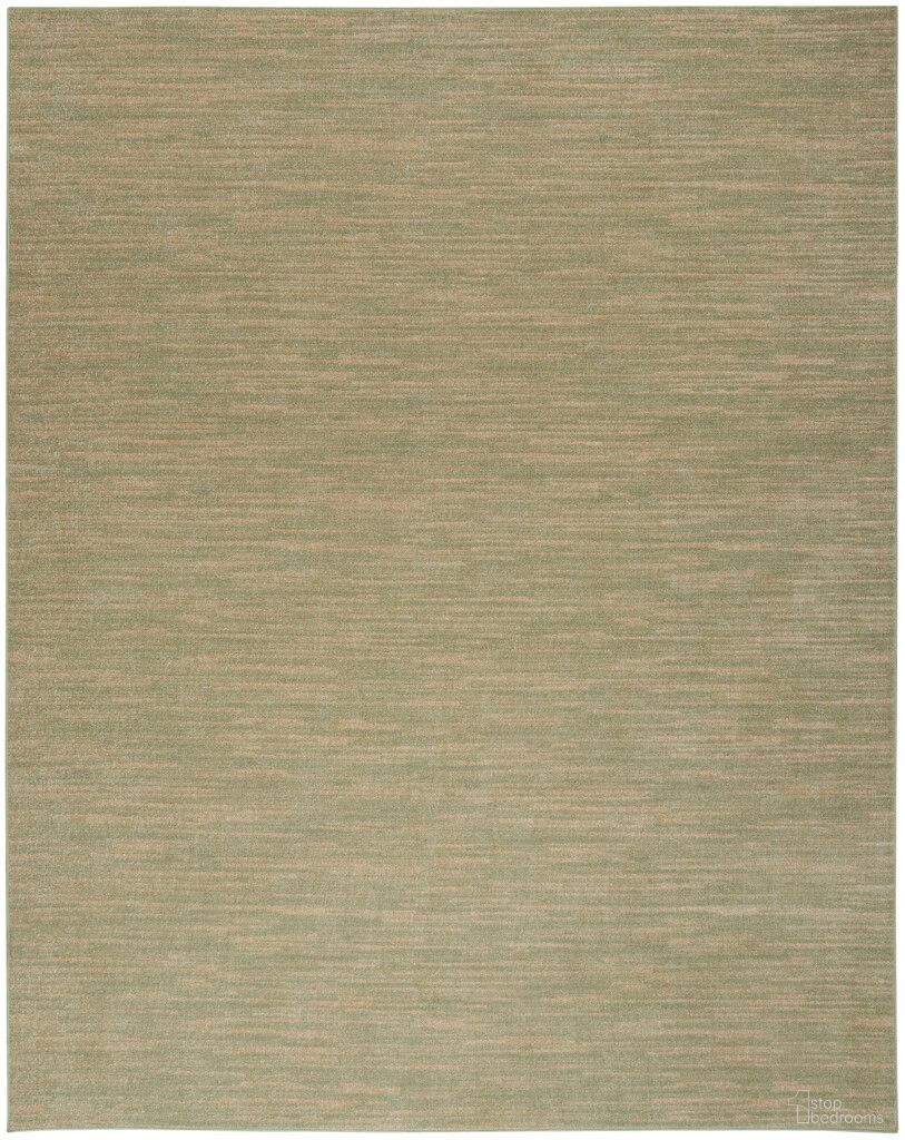 The appearance of Nourison Essentials 9' x 12' Outdoor Rug In Gold and Green designed by Nourison in the transitional interior design. This gold and green piece of furniture  was selected by 1StopBedrooms from Essentials Collection to add a touch of cosiness and style into your home. Sku: 99446917423. Material: Polypropylene.