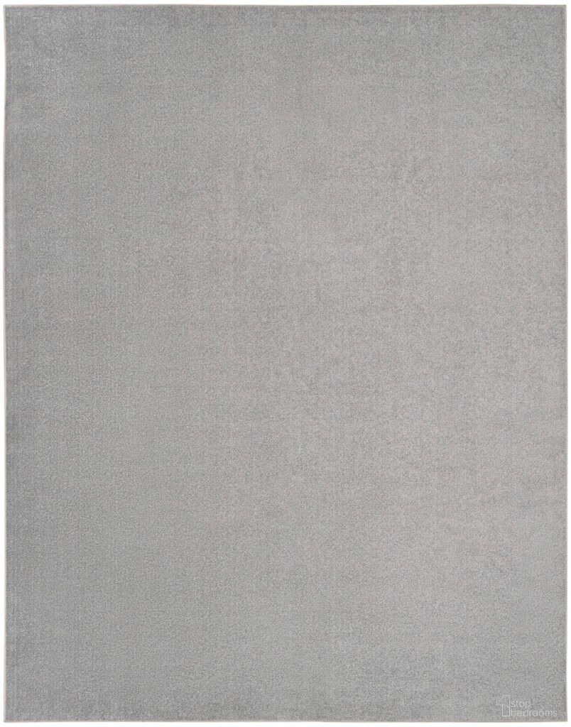 The appearance of Nourison Essentials 9' x 12' Outdoor Rug In Silver Grey designed by Nourison in the transitional interior design. This silver grey piece of furniture  was selected by 1StopBedrooms from Essentials Collection to add a touch of cosiness and style into your home. Sku: 99446824981. Material: Polypropylene.