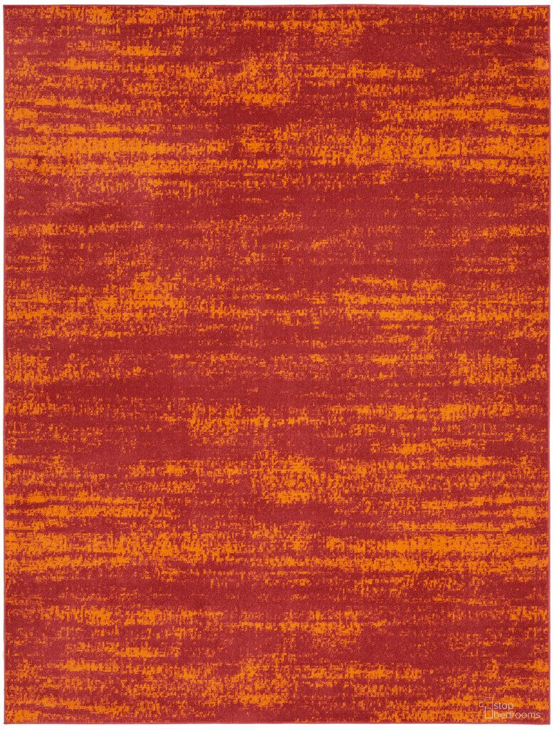 The appearance of Nourison Essentials 9' x 12' Rug In Red designed by Nourison in the modern / contemporary interior design. This red piece of furniture  was selected by 1StopBedrooms from Essentials Collection to add a touch of cosiness and style into your home. Sku: 99446151254. Material: Polypropylene.