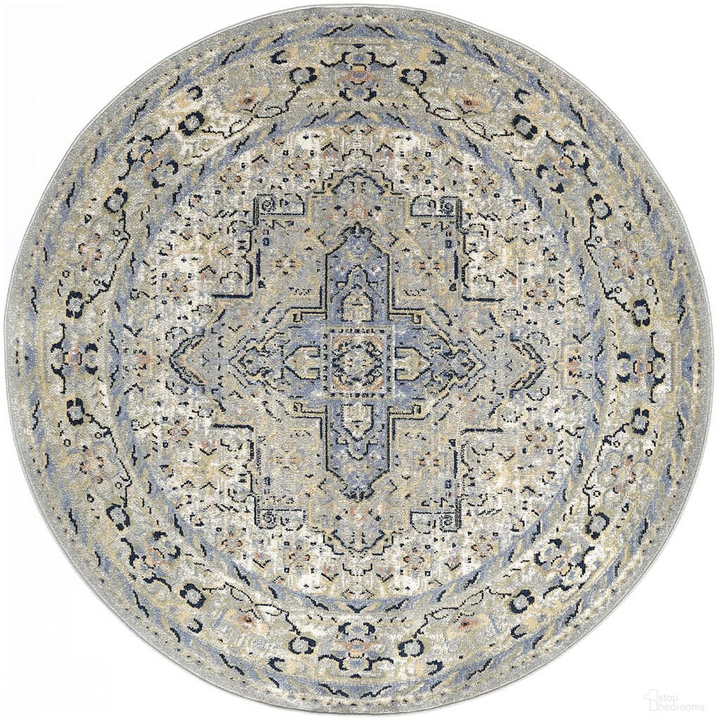 The appearance of Nourison Essentials Persian Round Vintage 6' x 6' Rug In Blue designed by Nourison in the rustic / southwestern interior design. This blue piece of furniture was selected by 1StopBedrooms from Essentials Collection to add a touch of cosiness and style into your home. Sku: 841491145357. Material: Polypropylene.