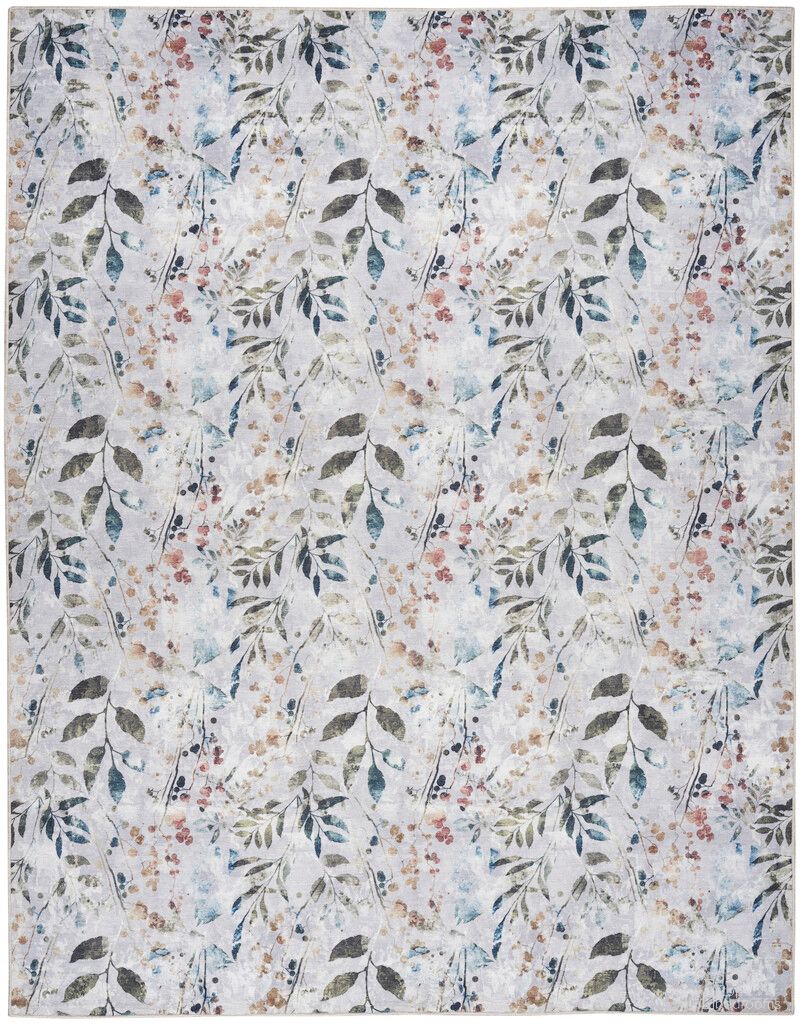 The appearance of Nourison Washables 8' x 10' Indoor Rug In Grey Multi designed by Nourison in the modern / contemporary interior design. This grey multi piece of furniture was selected by 1StopBedrooms from Washables Collection to add a touch of cosiness and style into your home. Sku: 99446913012. Material: Polyester.