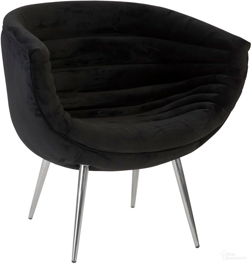 The appearance of Nouveau Club Chair PH93141 designed by Phillips Collection in the modern / contemporary interior design. This black piece of furniture  was selected by 1StopBedrooms from  to add a touch of cosiness and style into your home. Sku: PH93141. Material: Fabric.