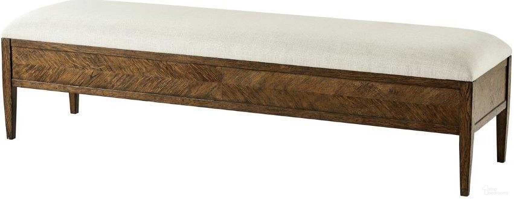 The appearance of Nova Bench TAS44018.1BUT designed by Theodore Alexander in the traditional interior design. This brown piece of furniture  was selected by 1StopBedrooms from Nova Collection to add a touch of cosiness and style into your home. Sku: TAS44018.1BUT. Material: Wood.