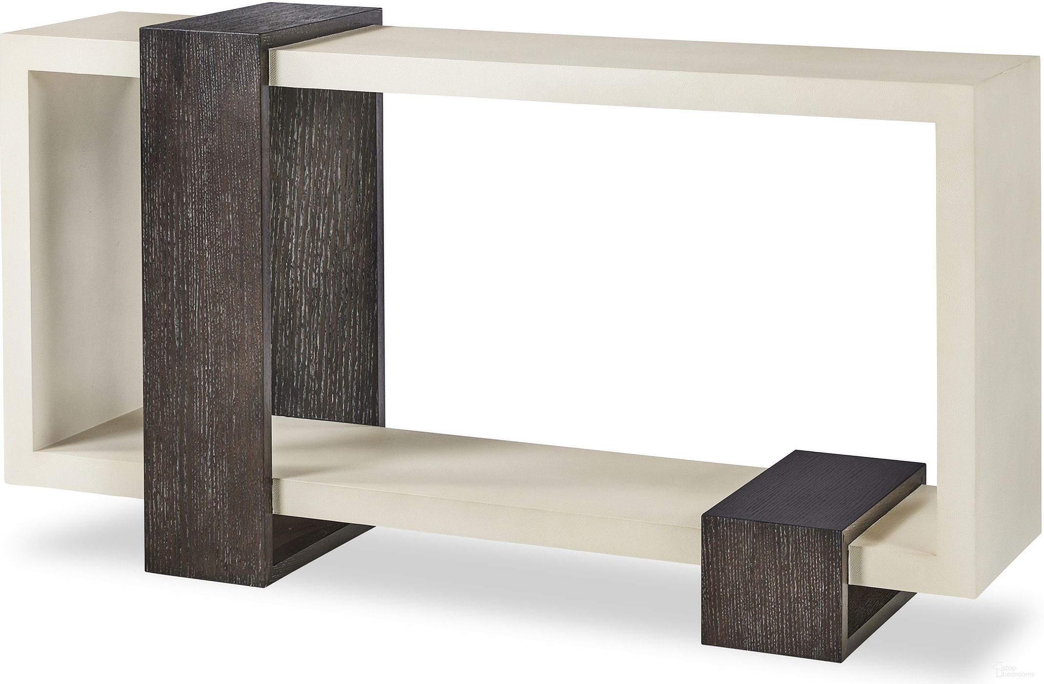 The appearance of Nova Console Table In Off White designed by Century Furniture in the modern / contemporary interior design. This off white piece of furniture was selected by 1StopBedrooms from Grand Tour Furniture Collection to add a touch of cosiness and style into your home. Sku: SF6192. Material: Faux Shagreen.