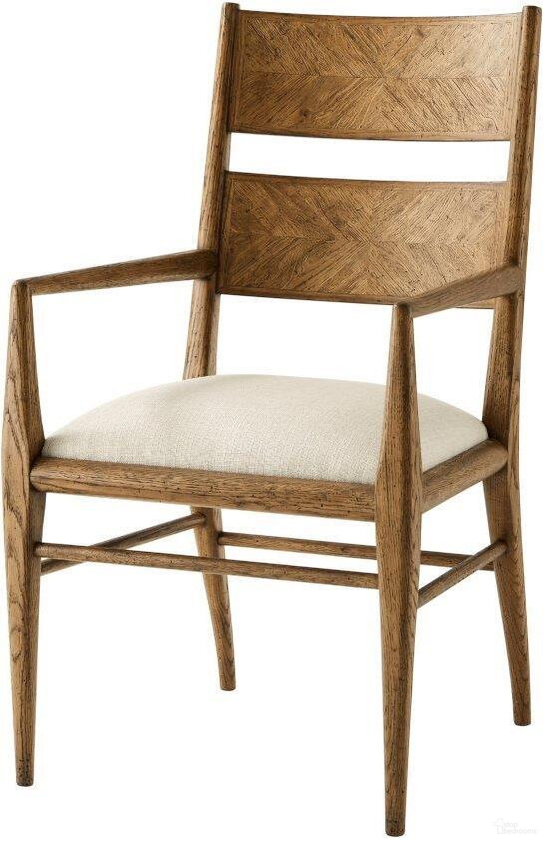 The appearance of Nova Dining Arm Chair Set of 2 designed by Theodore Alexander in the modern / contemporary interior design. This natural piece of furniture  was selected by 1StopBedrooms from Nova Collection to add a touch of cosiness and style into your home. Sku: TAS41023.1BUS. Material: Wood. Chair Type: Arm Chair.