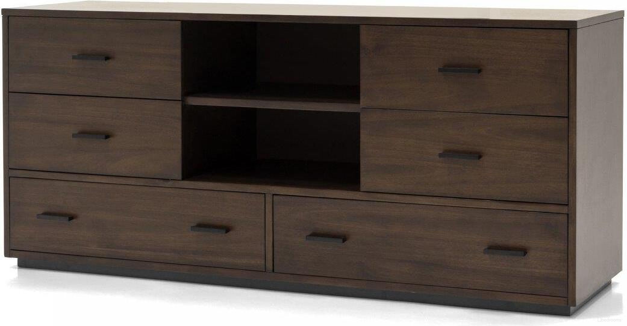 Nova Domus Fantasia Contemporary Dark Walnut Dresser