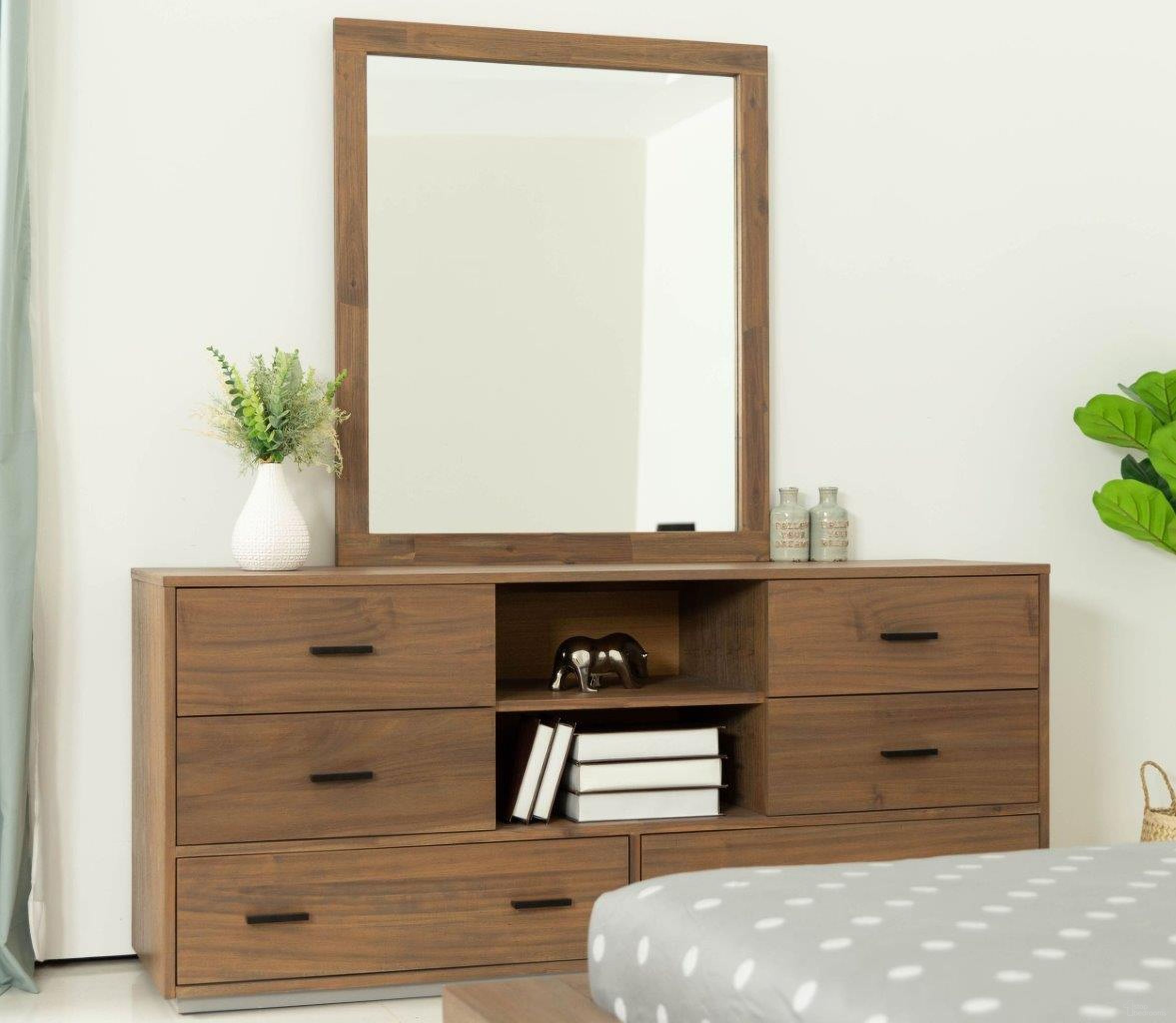 Nova Domus Fantasia Contemporary Walnut Dresser