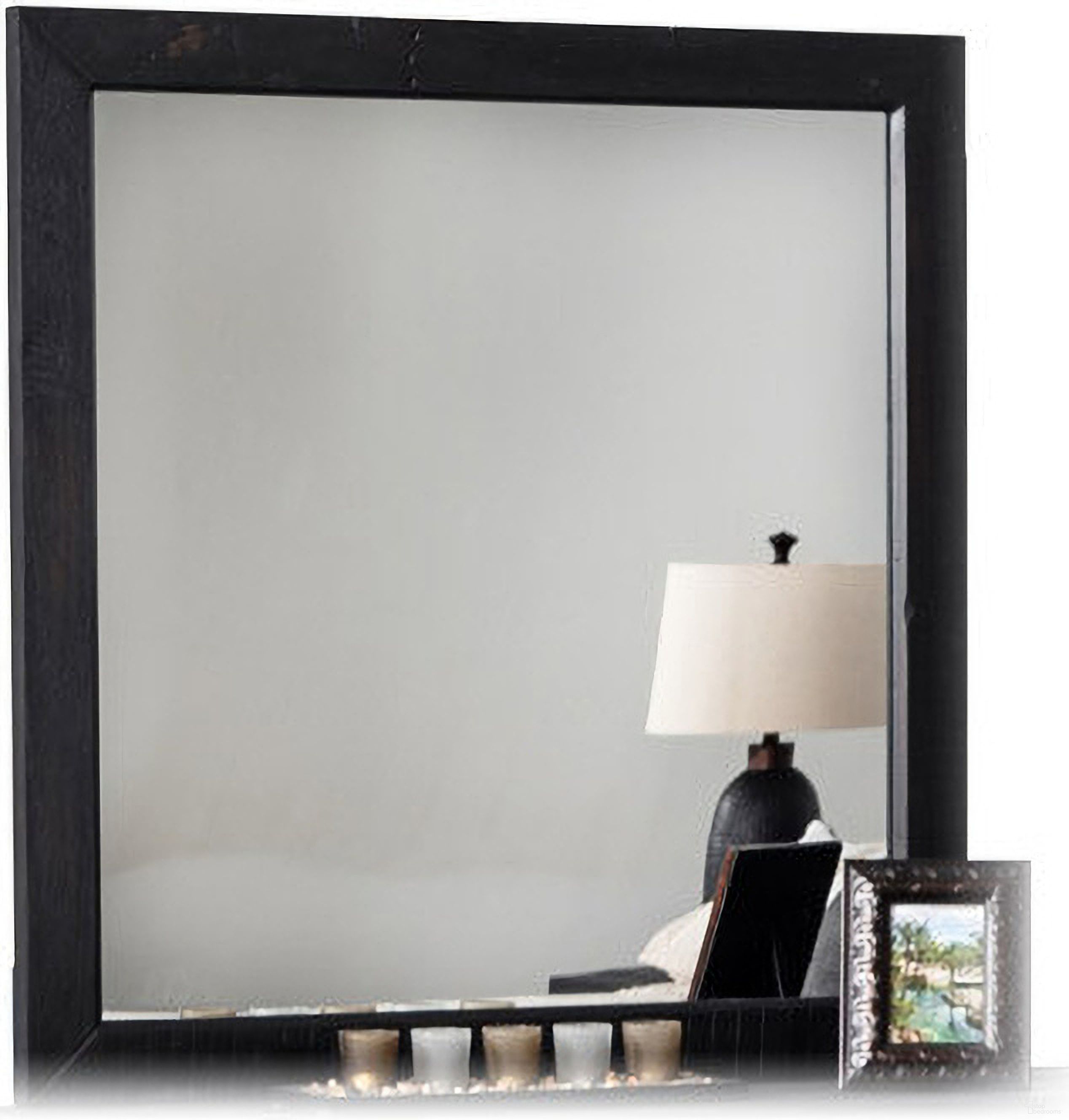 Nova Domus Tabitha Modern Dark Brown Recycled Pine Mirror