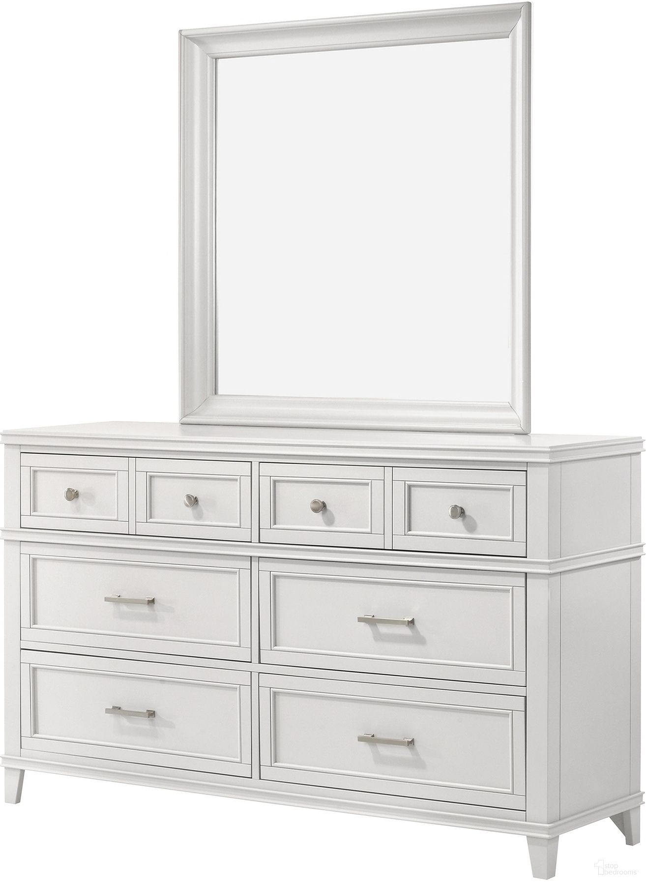 The appearance of Nova II 6 Drawer Dresser In White designed by Bernell in the modern / contemporary interior design. This white piece of furniture was selected by 1StopBedrooms from Nova II Collection to add a touch of cosiness and style into your home. Sku: 1280-132. Material: Poplar.