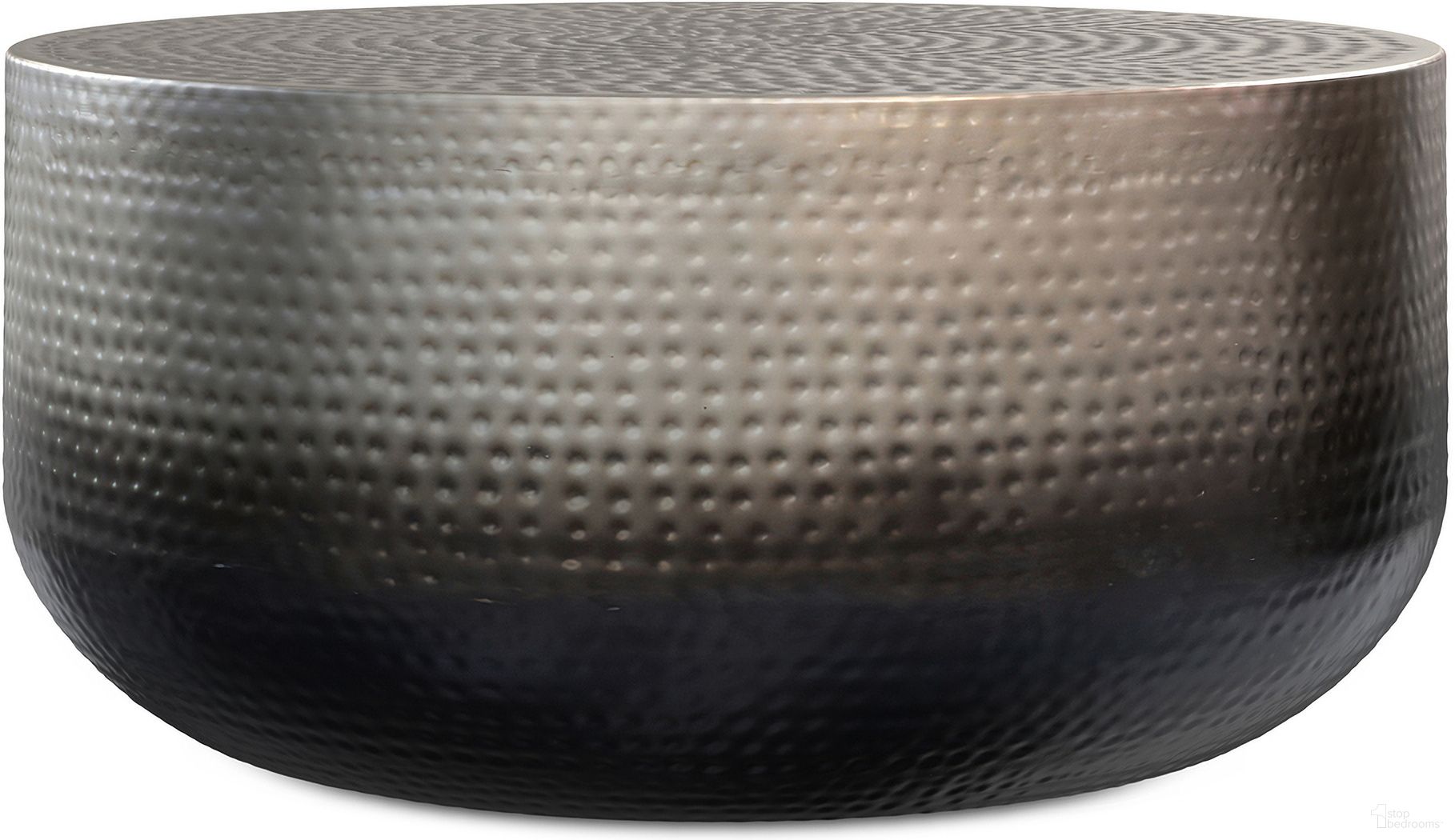 Nova Metal Coffee Table In Silver Ombre