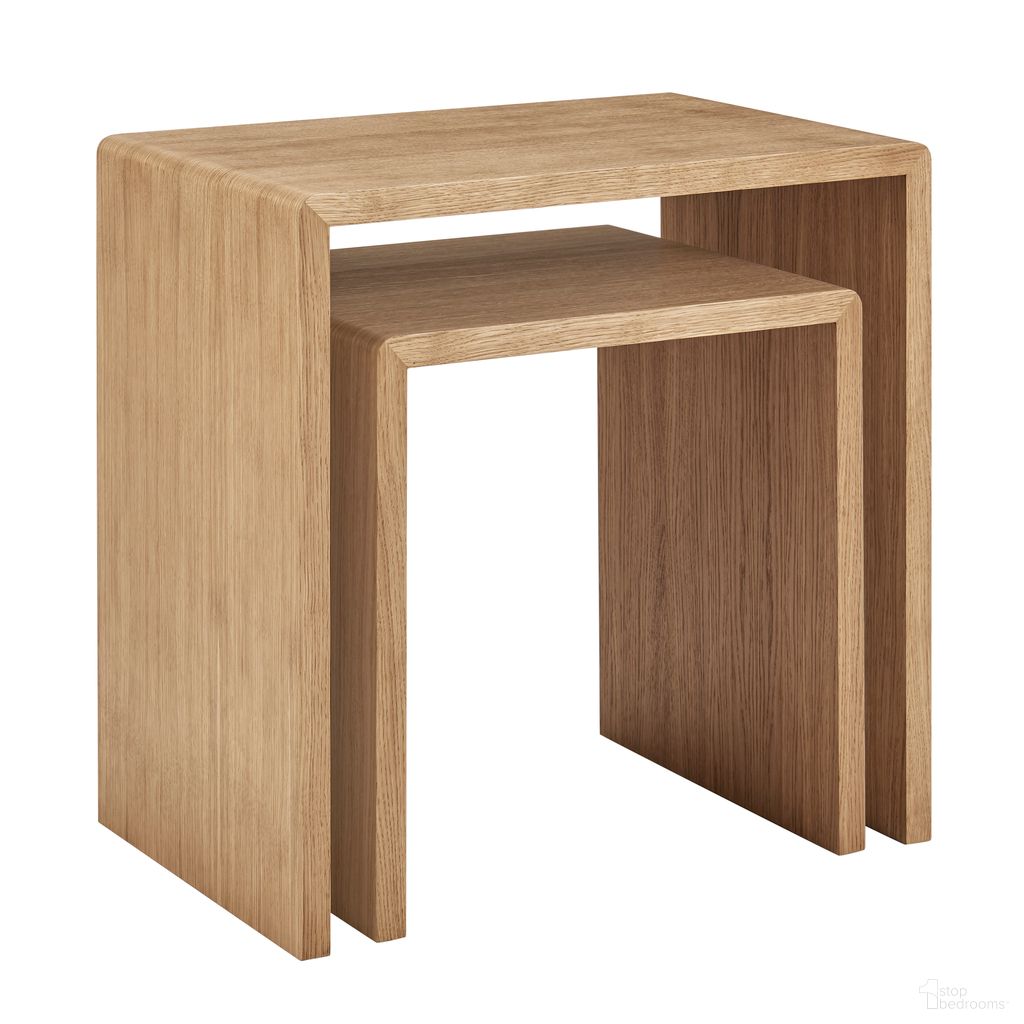 Nova Nesting Side Tables Set of 2 In Oak