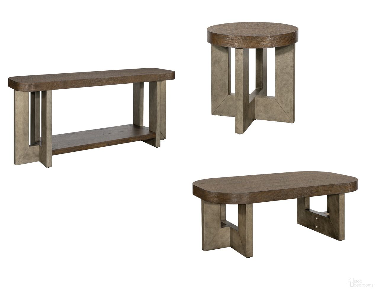Nova Occasional Table Set In Gray