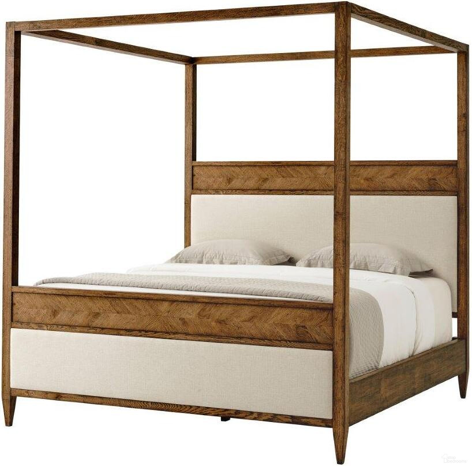 The appearance of Nova Poster Tester US King Bed In Brown designed by Theodore Alexander in the modern / contemporary interior design. This brown piece of furniture  was selected by 1StopBedrooms from Nova Collection to add a touch of cosiness and style into your home. Sku: TAS83025.1BUT. Bed Type: Canopy Bed. Material: Wood. Bed Size: King.