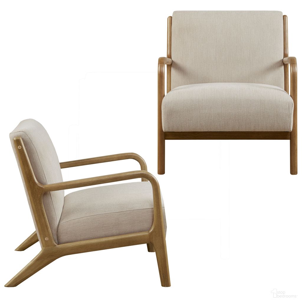 The appearance of Novak Lounge Chair Set of 2 In Cream designed by Olliix in the transitional interior design. This cream piece of furniture was selected by 1StopBedrooms from Novak Collection to add a touch of cosiness and style into your home. Sku: II110-0584. Material: Polyester.