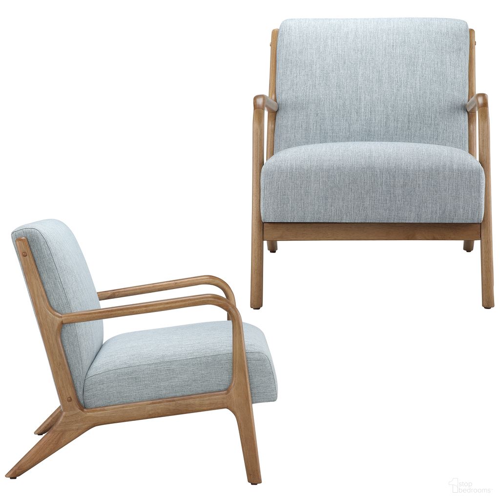The appearance of Novak Lounge Chair Set of 2 In Light Blue designed by Olliix in the transitional interior design. This light blue piece of furniture  was selected by 1StopBedrooms from Novak Collection to add a touch of cosiness and style into your home. Sku: II110-0581. Material: Polyester.
