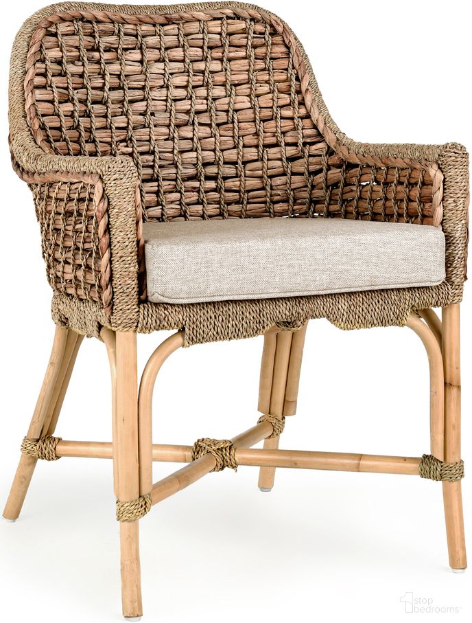 Nuevo Arm Chair In Natural Honey and Cream