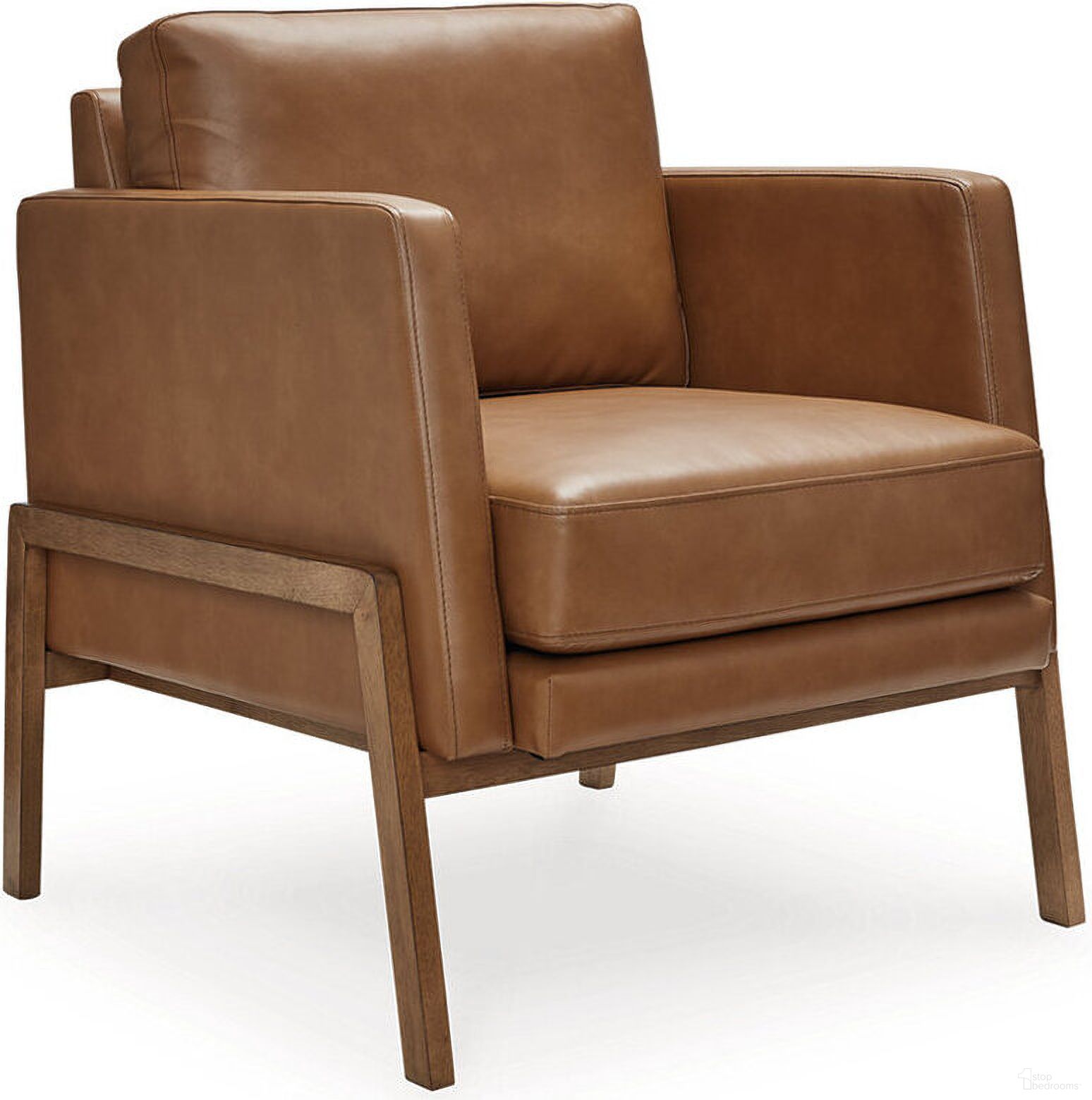 The appearance of Numund Accent Chair In Caramel designed by Signature Design by Ashley in the modern / contemporary interior design. This caramel piece of furniture was selected by 1StopBedrooms from Numund Collection to add a touch of cosiness and style into your home. Sku: A3000670. Material: Faux Leather.