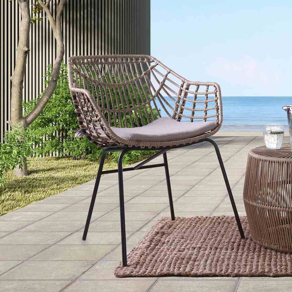 The appearance of Nya Outdoor Set of 4 In Natural designed by Furniture of America in the modern / contemporary interior design. This natural piece of furniture  was selected by 1StopBedrooms from Nya Collection to add a touch of cosiness and style into your home. Sku: FM80002NT-CH-4PK. Material: Steel.