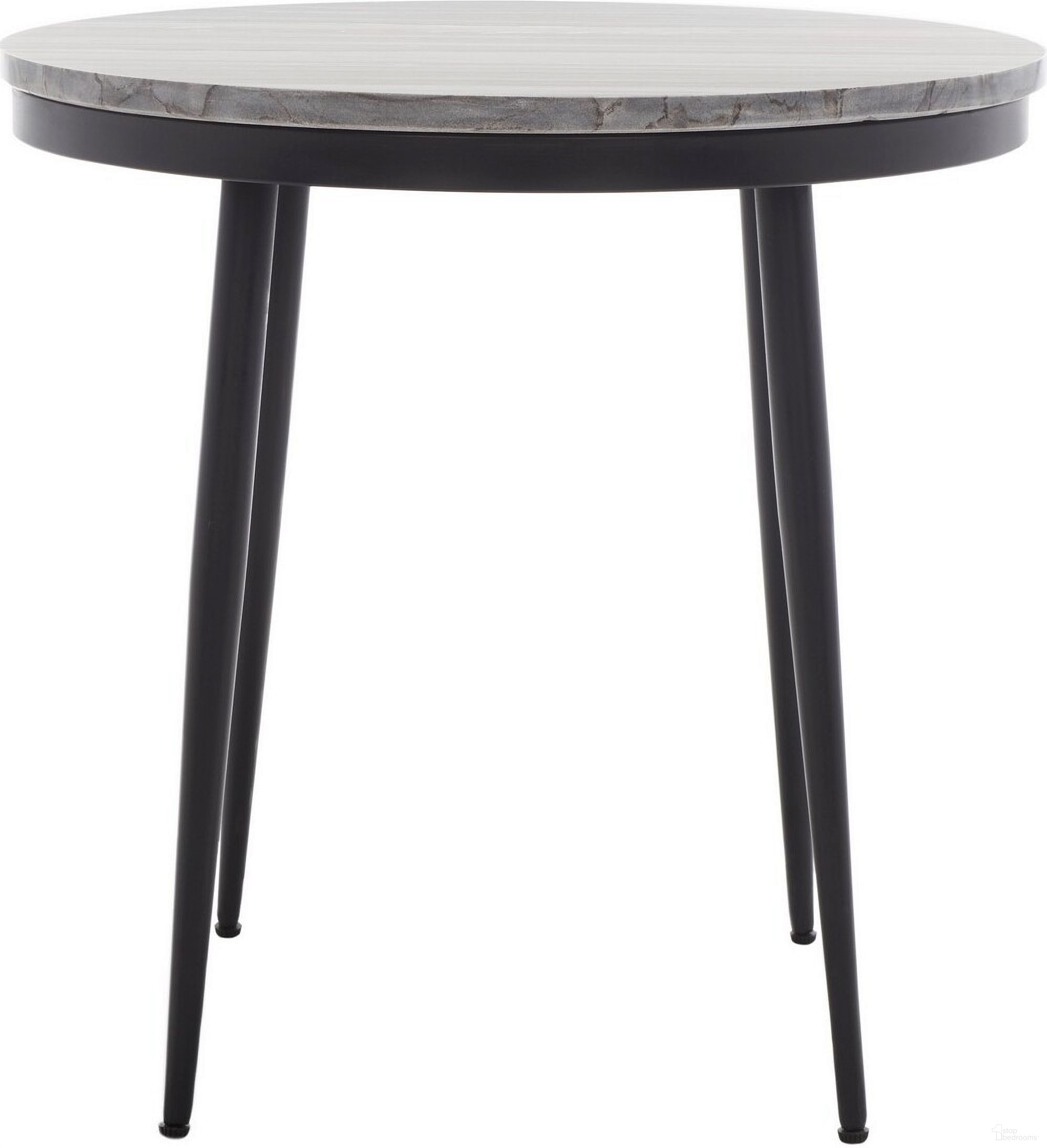 Nylah Marble Side Table in Grey