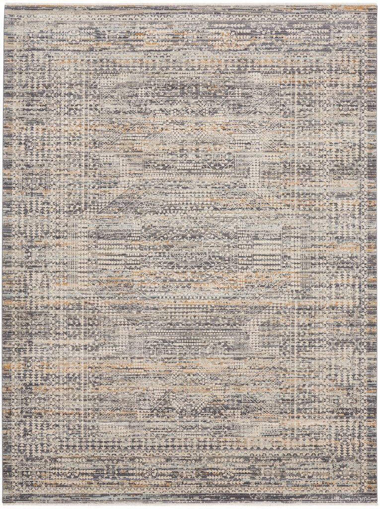 The appearance of Nyle 12' x 15'9" Indoor Rug In Ivory and Slate designed by Nourison in the rustic / southwestern interior design. This ivory and slate piece of furniture was selected by 1StopBedrooms from Nyle Collection to add a touch of cosiness and style into your home. Sku: 99446105677. Material: Polyester.