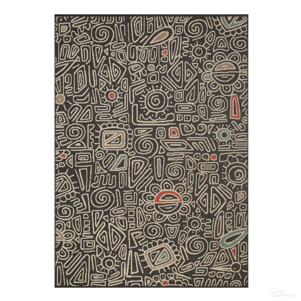 The appearance of Nylor Abstract Power-Loomed Indoor/Outdoor Area Rug In Black and Ivory designed by Rajani Home in the bohemian interior design. This black/ivory piece of furniture was selected by 1StopBedrooms from Vener Collection to add a touch of cosiness and style into your home. Sku: 3C808459G03048. Material: Polypropylene.