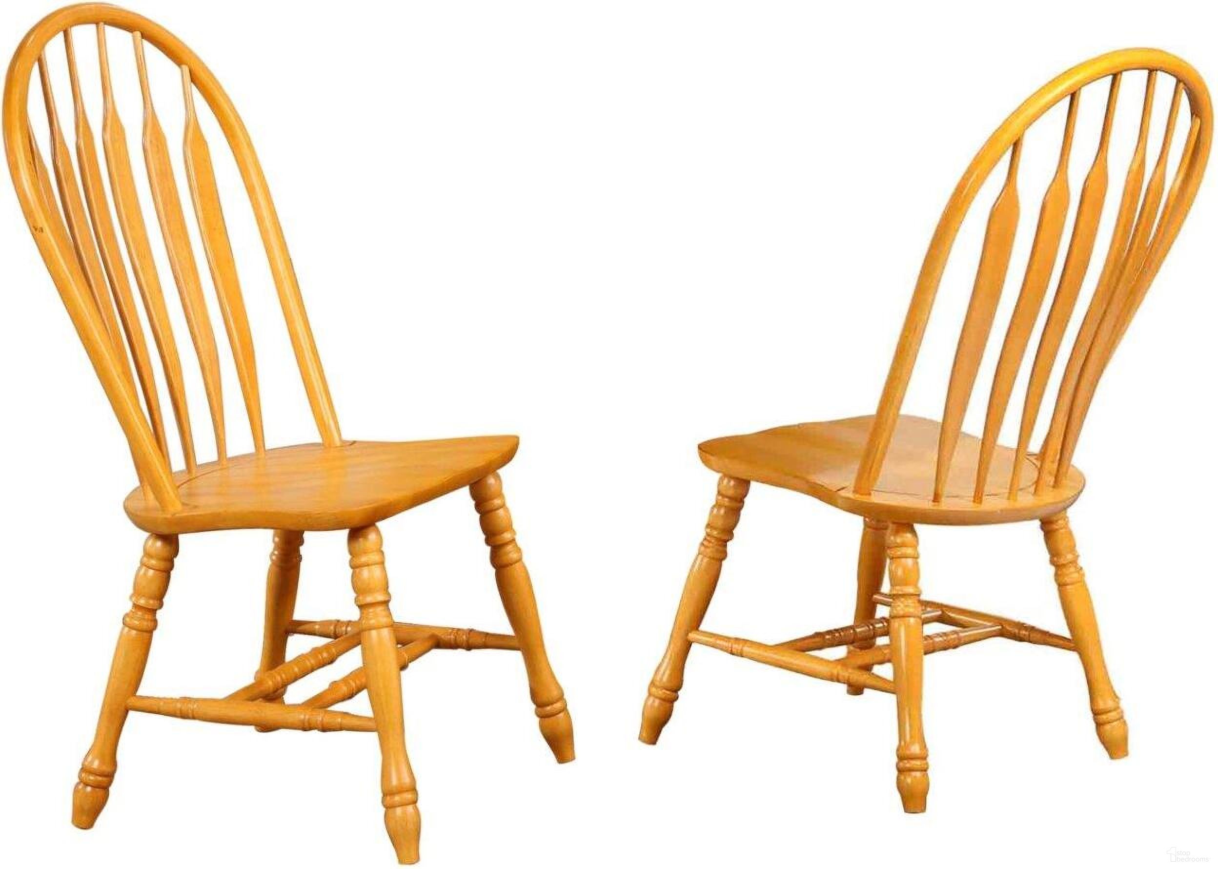 The appearance of Oak Selections Comfort Back Dining Chair Set of 2 designed by Sunset Trading in the modern / contemporary interior design. This light oak piece of furniture  was selected by 1StopBedrooms from Oak Selections Collection to add a touch of cosiness and style into your home. Sku: DLU-4130-LO-2. Material: Wood. Chair Type: Side Chair.