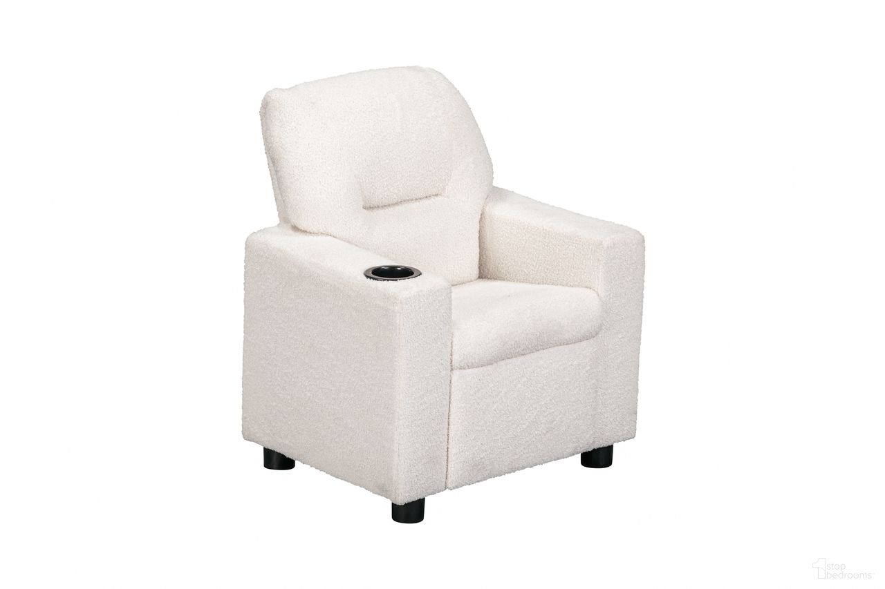 Oakley Kids Recliner In Wooly White