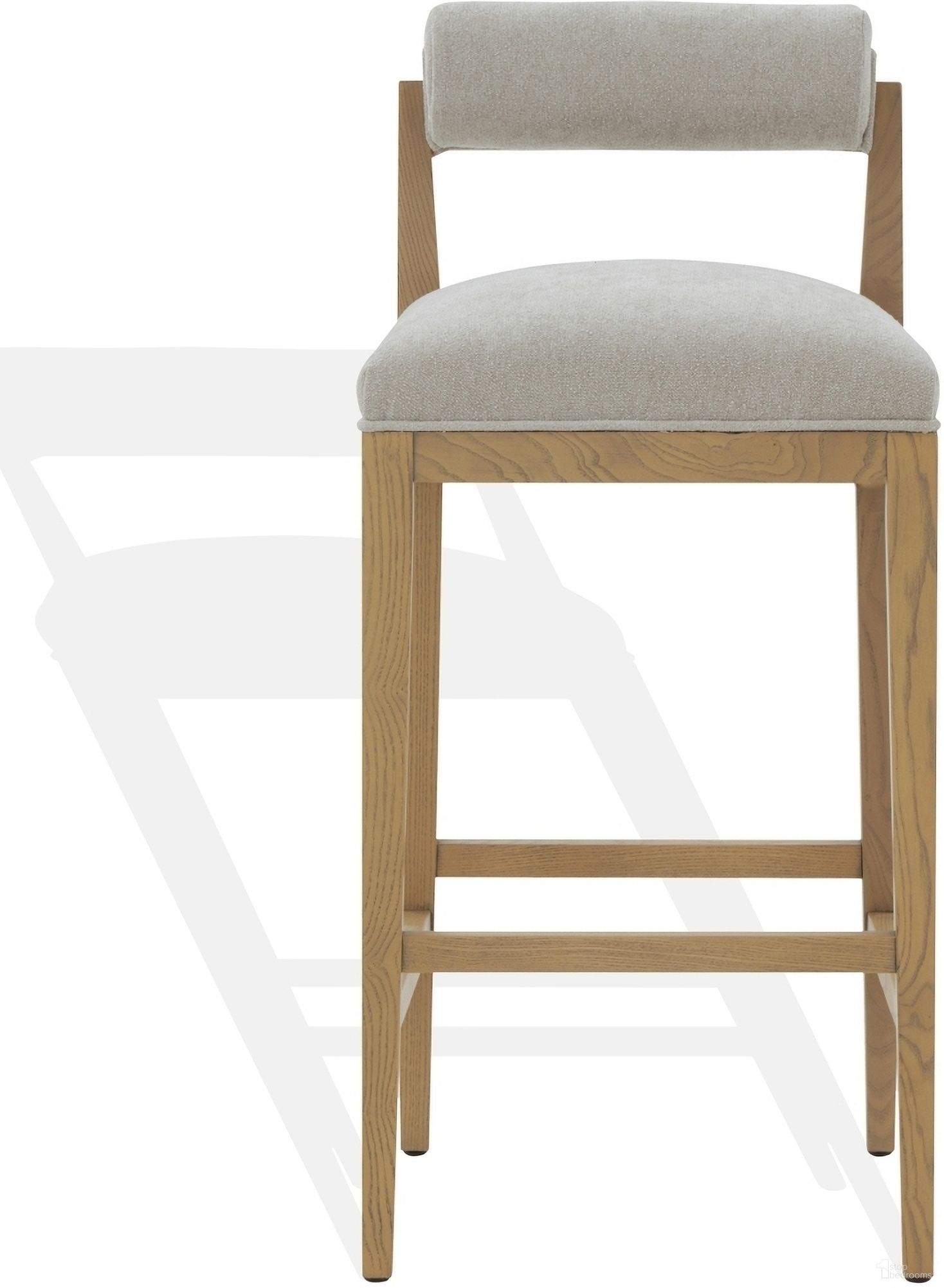 The appearance of Oaklie Rolled Back Barstool In Taupe and Natural designed by Safavieh Couture in the modern / contemporary interior design. This taupe piece of furniture  was selected by 1StopBedrooms from Oaklie Collection to add a touch of cosiness and style into your home. Sku: SFV4852A. Material: Wood.